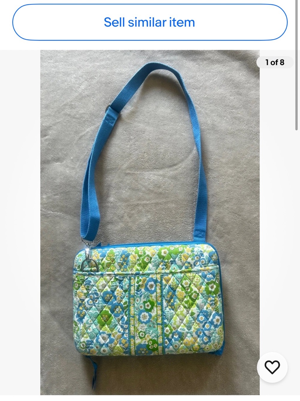 Vera Bradley English Meadows Crossbody Hard Shell Tablet Holder crossbody bag